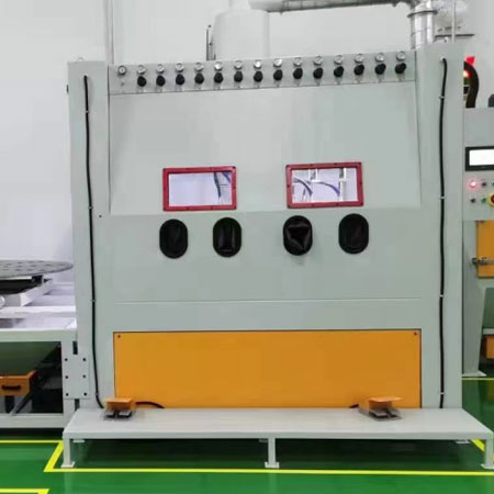 汕头高效生产,从箱体手动喷砂机开始,提升零部件质量